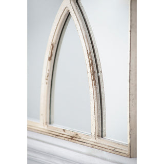 Gewnee 16" x 23" Rectangular Wooden Wall Mirror , White