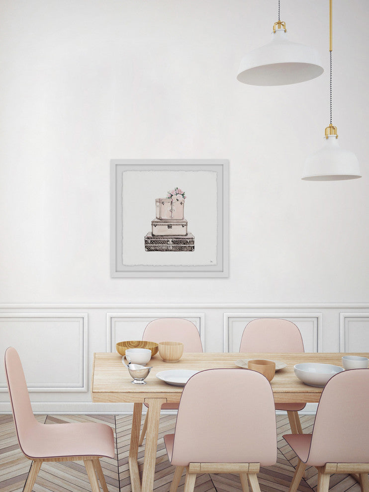 "Second Thought II" Framed Painting Print, 32"x32"