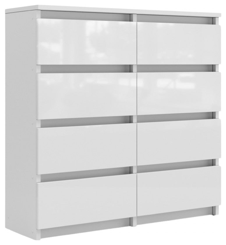 AJAX Dresser, White/White Gloss