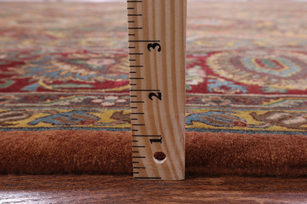 9' 2" X 12' 0" Hand Knotted Persian Fine Isfahan Wool Rug Q8852
