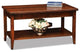 Leick Laurent Small Solid Wood Coffee Table in Chocolate Cherry