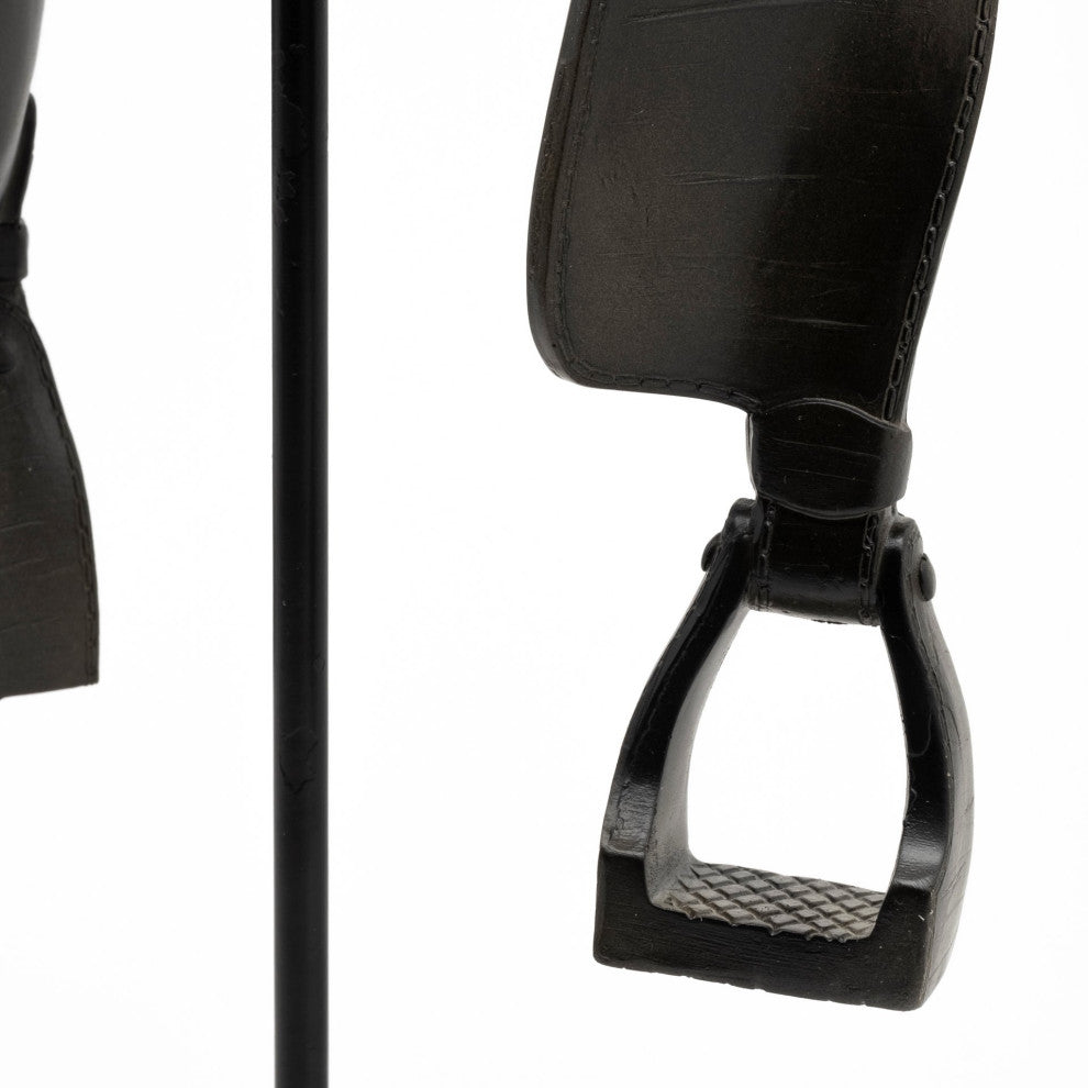 Colt III 8Lx9W Black Equestrian-Inspired English Horse Saddle