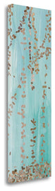 "Trailing VInes II Blue" By Candra Boggs, Giclee Print on Gallery Wrap Canvas