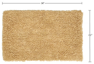 Fantasia Bath Rug Bath Rugs Set, 21x34 Rectangle, Yellow