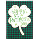 Flag Happy St Patricks Shamrock 13x18