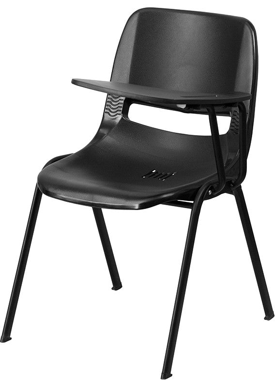 Stationary Tablet Arm Chair RUT-EO1-BK-LTAB-GG