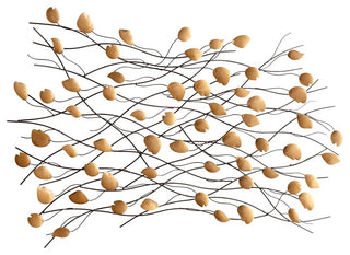 Cyan Design Leave Me Be Wall Decor, Gold