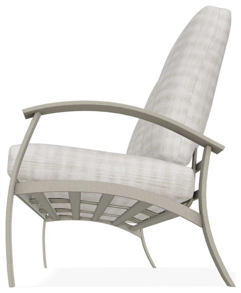 Belle Isle Cushion 3-Seat Outdoor Sofa, Illusion Plaid Birch/Storm