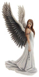 Winged White Angel Sculpture