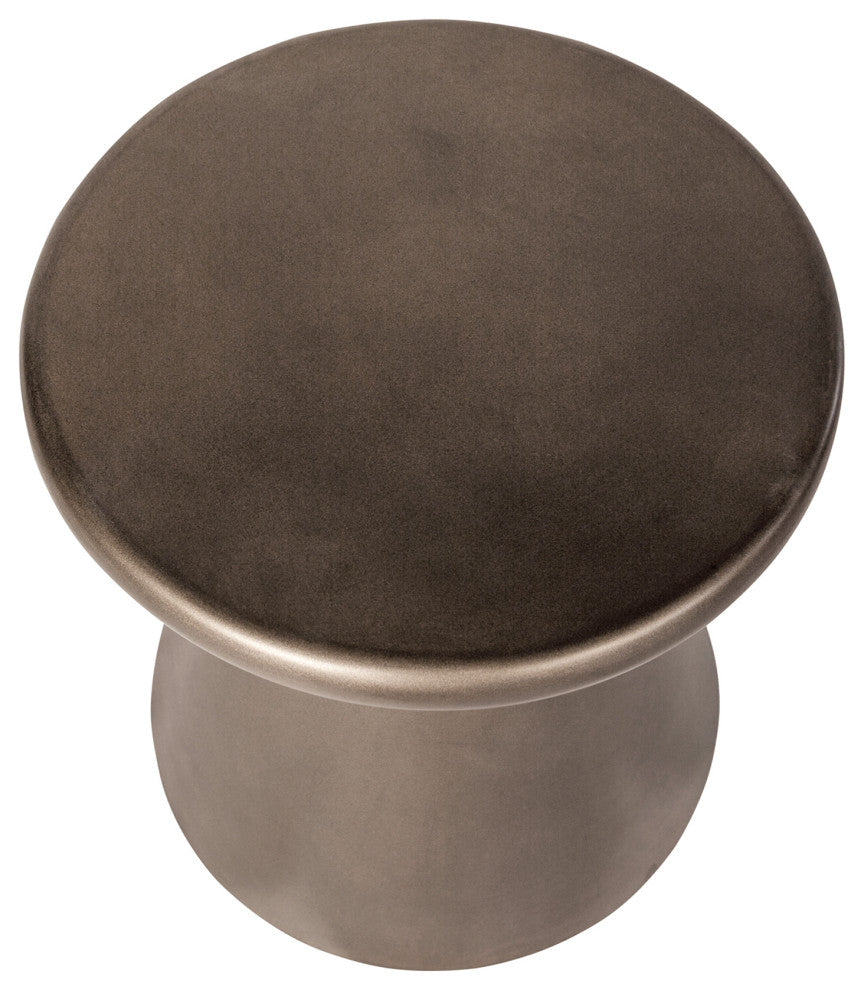 Misha Concrete Mineral Side Table, Bronze