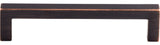 Top Knobs M1650 Square 5-1/16 Inch Center to Center Handle - Tuscan Bronze