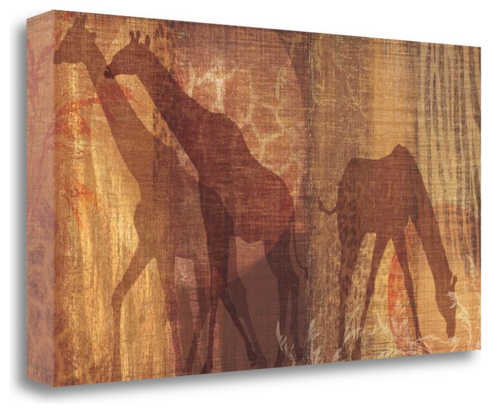 "Safari Silhouette III" By Tandi Venter, Giclee Print on Gallery Wrap Canvas