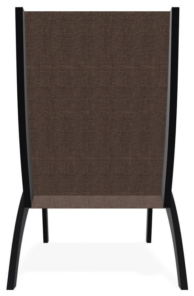 Dune Sling Stackable Outdoor Hydro-Lounge Chaise, Mocha/Black