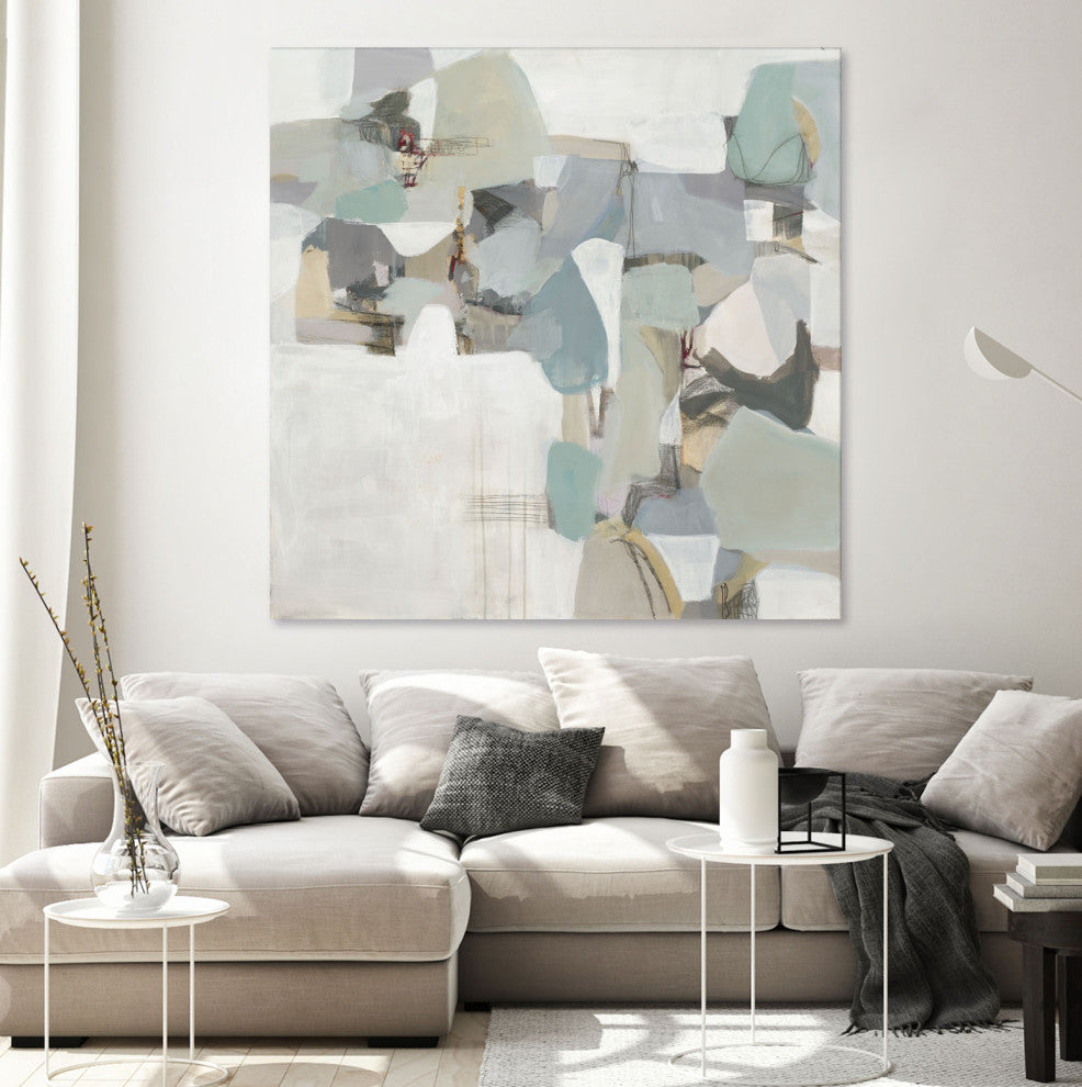 Glacier - 54 x 54 by Terri Burris