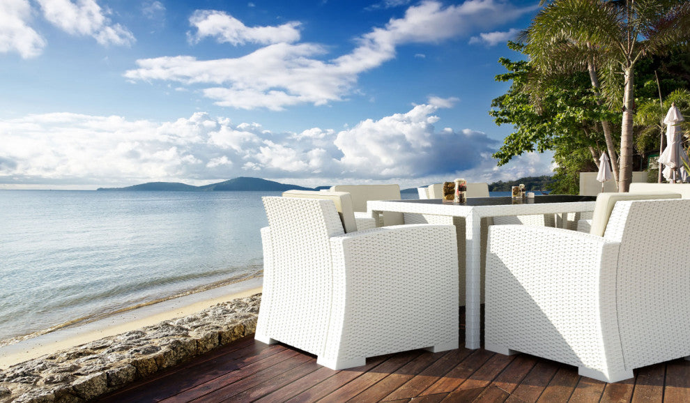 Compamia Monaco Patio Club Chair, White