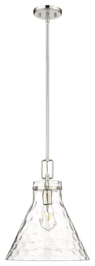 1 Light 14 in. Polished Nickel Pendant