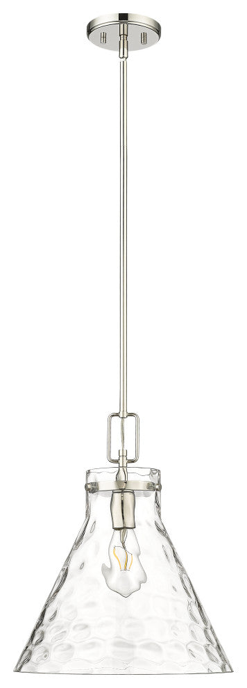 1 Light 14 in. Polished Nickel Pendant