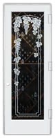 Wine Door - Vineyard Grapes Trellis - Primed - 32" x 80" - Knob on Left -...