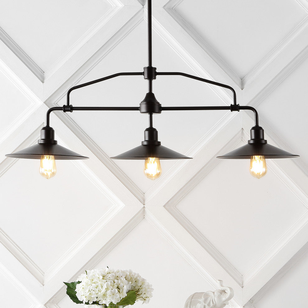 Cade 3-Light Metal LED Pendant, Oil Rubbed Bronze, Width: 38.5"