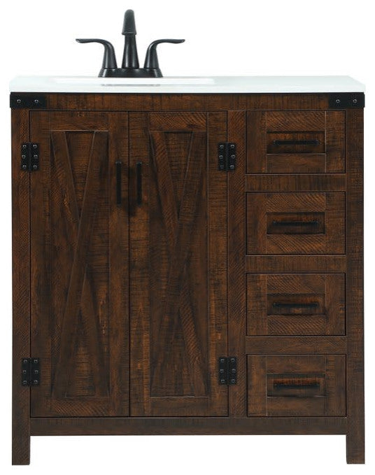 Elegant Lighting VF90232 Grant 32" - Expresso