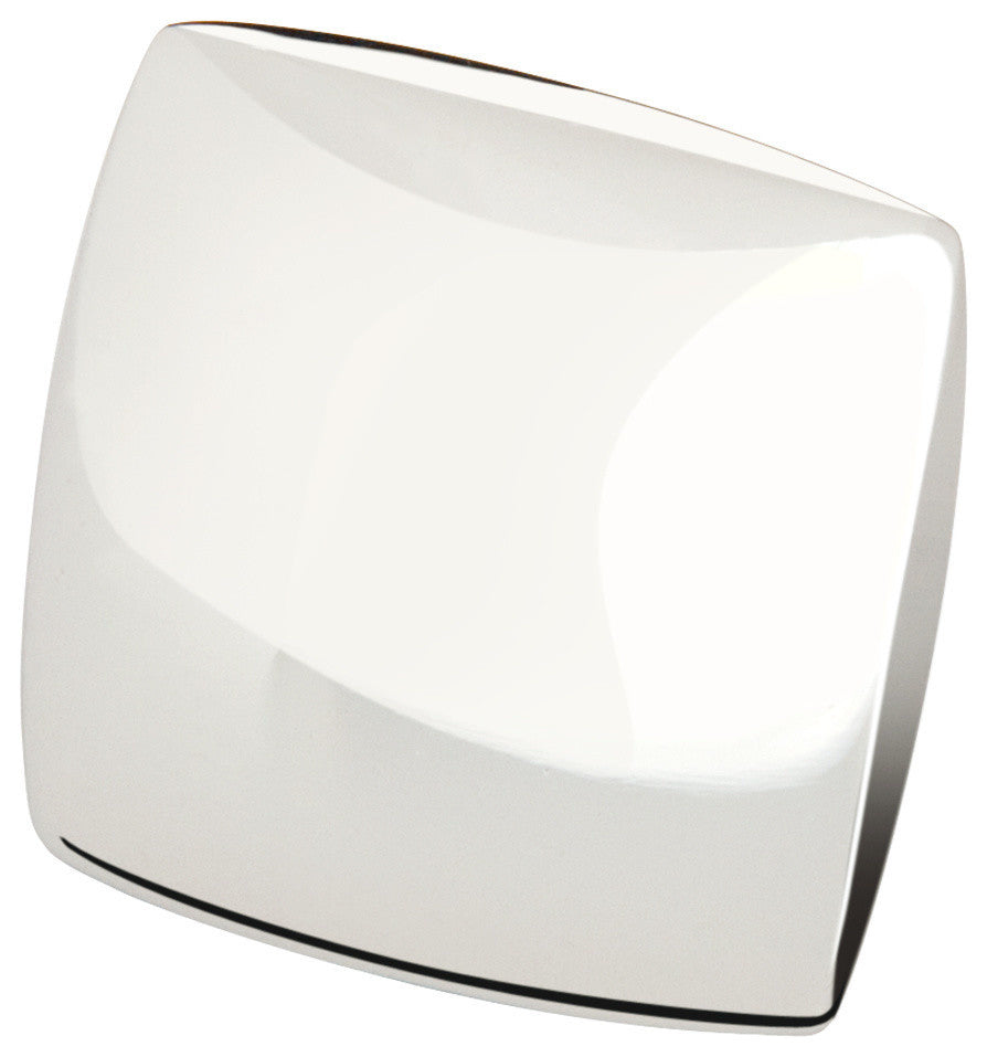 Sumner Street Home Hardware Jackson Square Knob, Polished Nickel