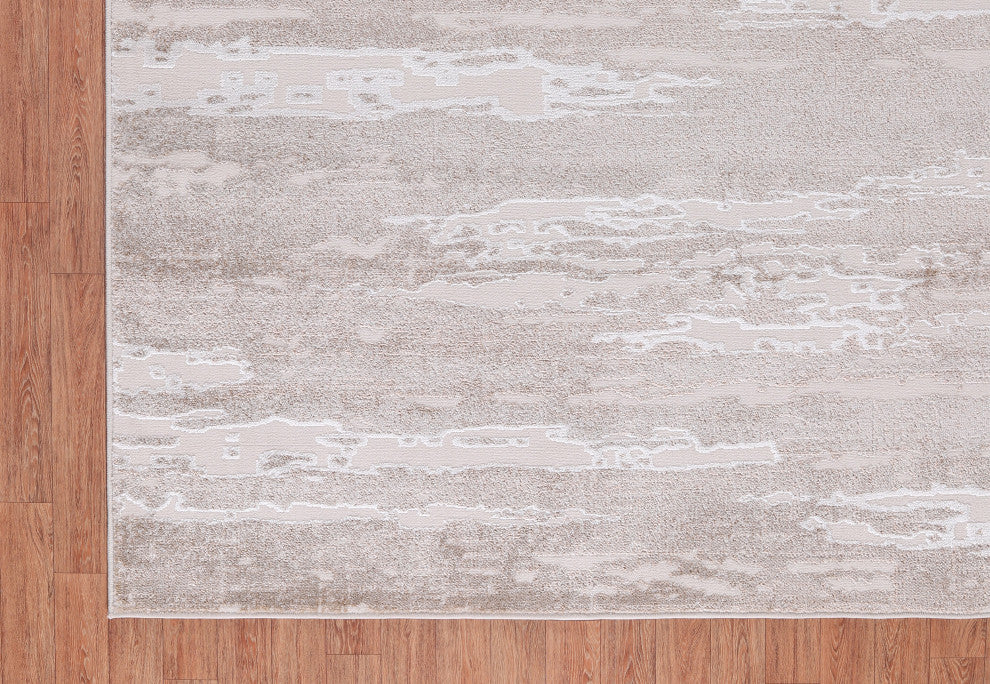 High-Low Ellis Beige/Brown Rug, Beige, 8'8"x12'