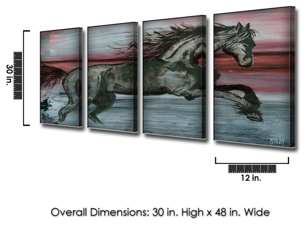 Equestrian Saddle Ink PSVII 4-Panels
