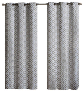 Alexander Polyester Blackout Grommet Curtain, Taupe, 76"x84"