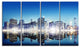 Skyscraper on New York City, Cityscape Canvas Art Print, 48"x28", 4 Panels