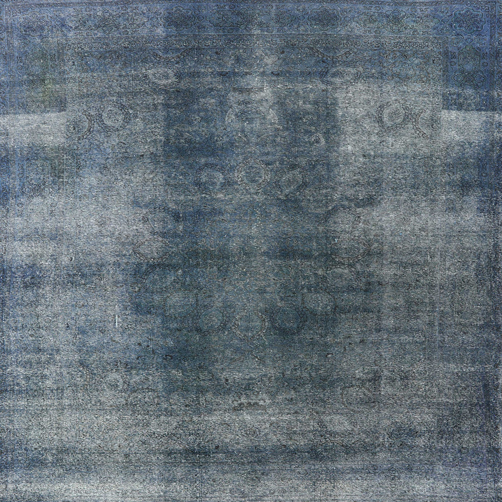 Ahgly Company Indoor Square Mid-Century Modern Area Rugs, 7' Square