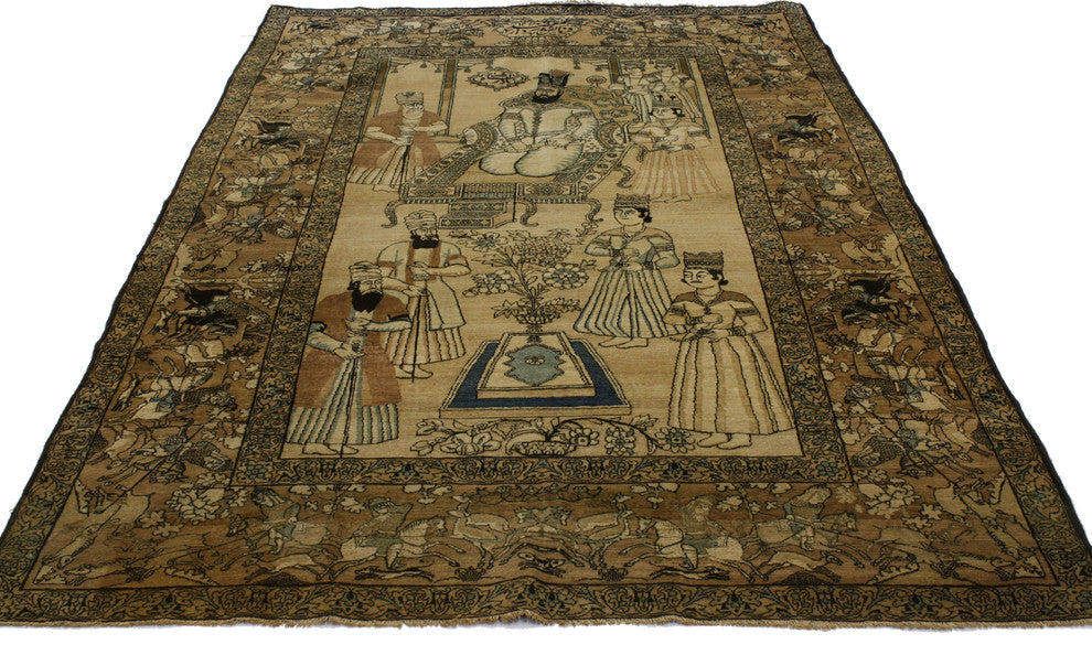 Antique Persian Pictorial Rug