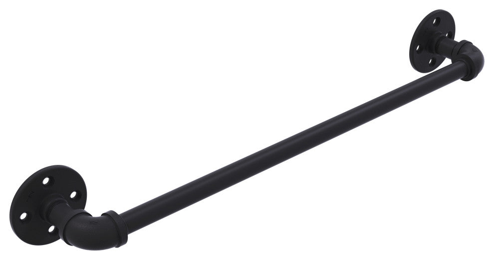 Pipeline Towel Bar, Matte Black, 36"