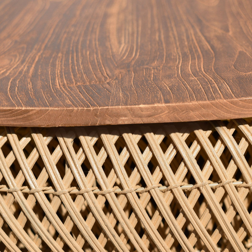 D-Bodhi Wave Side Table, Light Brown