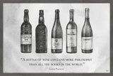 "Wine & Philosophy" Framed Painting Print, 36"x24"