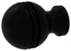 1" Beaded Cabinet Knob, Matte Black