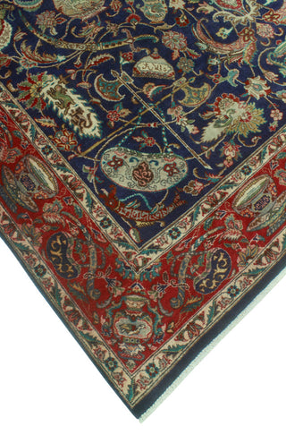 Super Vintage Distressed Norene Navy/Red Rug, 8'0 x 11'3