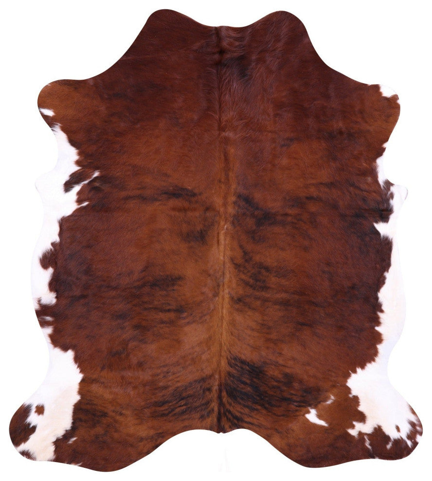 Organic Natural Hair-On Cowhide Area Rug 6' 3" X 5' 7" C2044