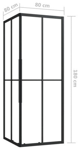 vidaXL Shower Cabin Shower Enclosure Screen for Bathroom ESG 31.5"x31.5"x70.9"
