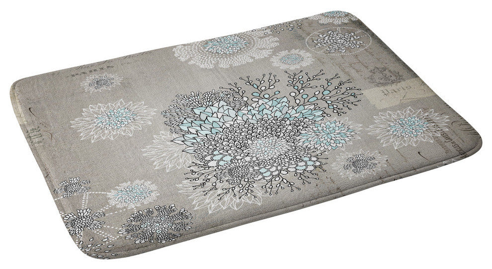 Iveta Abolina French Blue Memory Foam Bath Mat