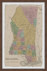 "Colored Mississippi" Framed Painting Print, 12x18