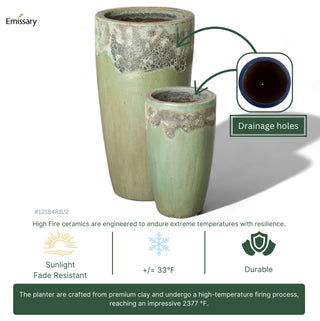 Tall Round Pot Reef/Spa 13x23