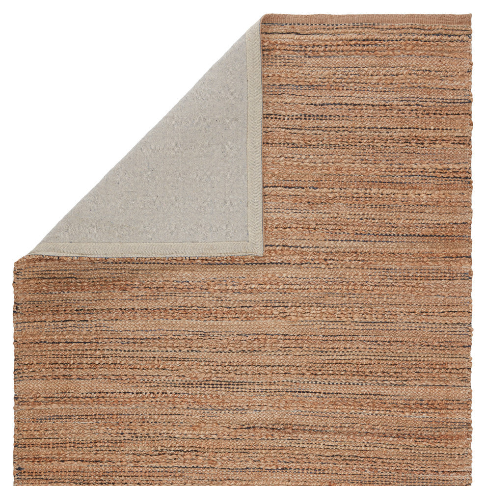 Jaipur Living Canterbury Natural Solid Tan/ Navy Area Rug 5'X8'