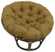 44" Solid Outdoor Spun Polyester Papasan Cushion, Fits 42" Papasan Frame, Wheat