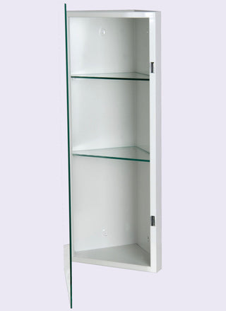 Corner Series Medicine Cabinet, 14"x36", Beveled Edge