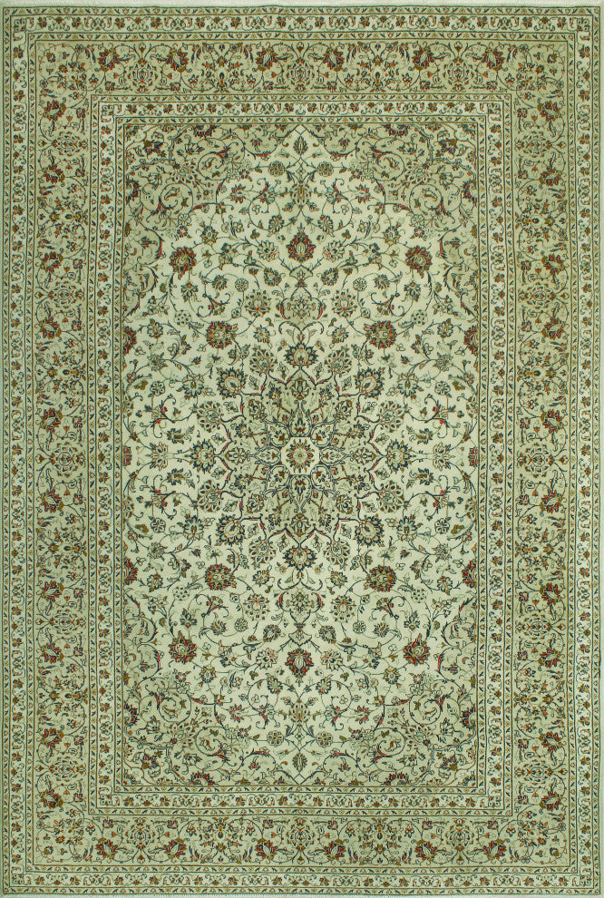 Super Vintage Distressed Ercan Ivory/Beige Rug, 7'8 x 11'7