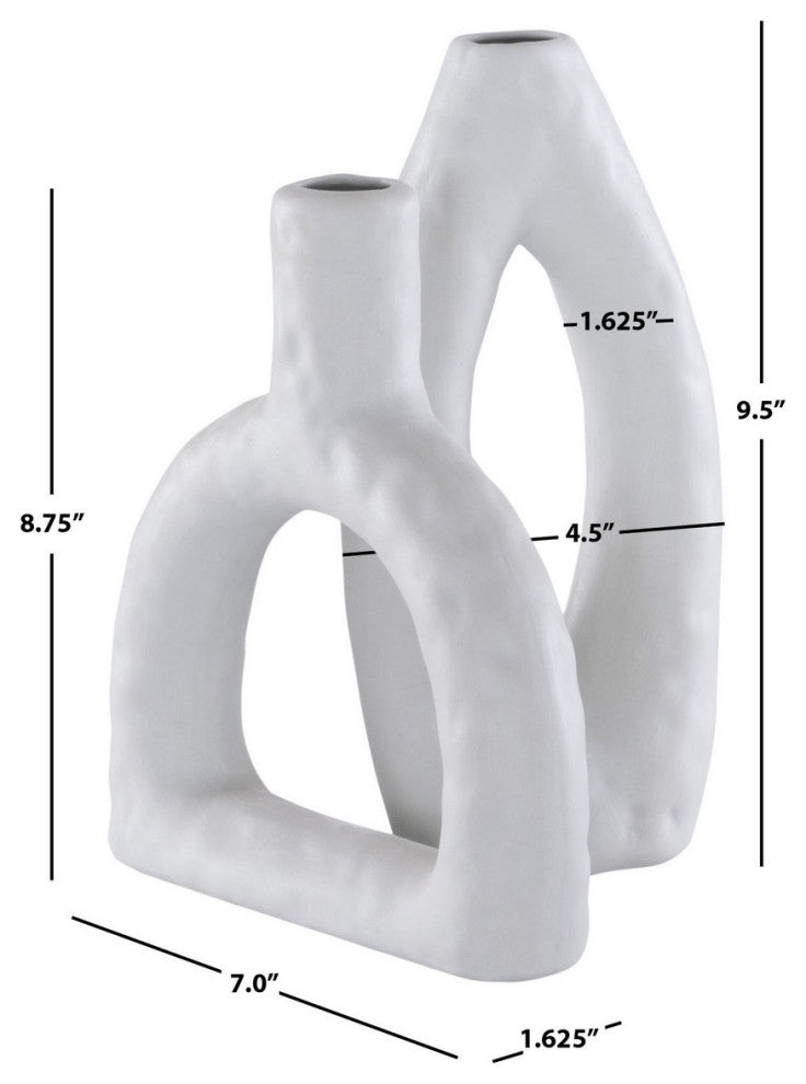 Safavieh Paolette Ceramic Vase, Stone Grey