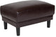Asti Upholstered Ottoman In Brown Leather