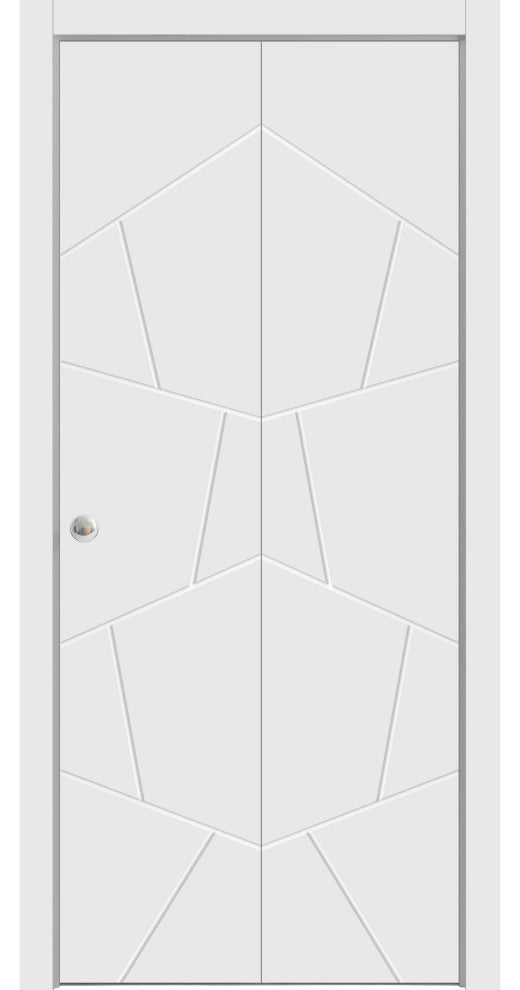 Sliding Closet Bi-fold Doors 84 x 96 | Planum 0990 Painted White