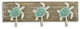 Coastal Sea Turtle Three Hook Coat Hanger