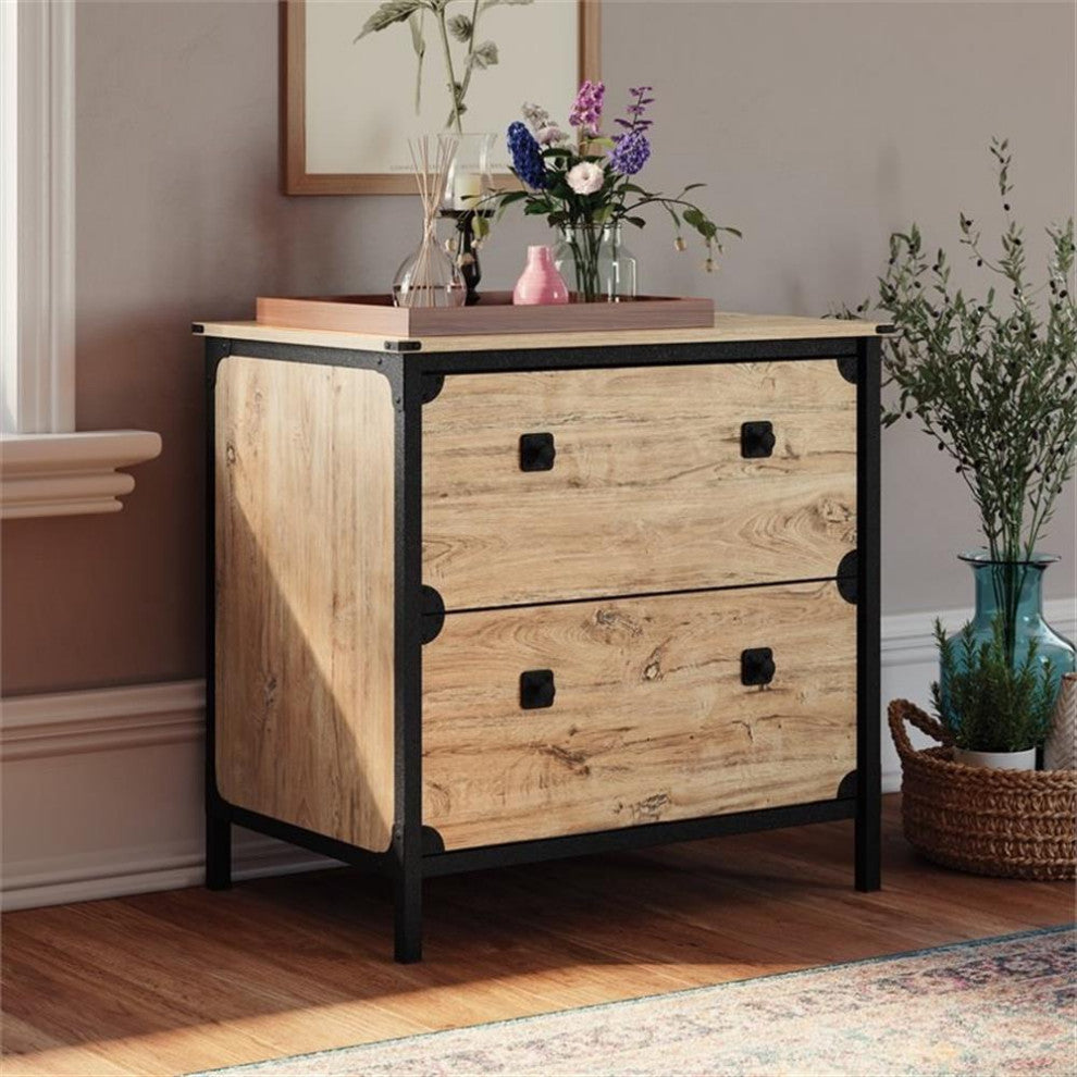 Sauder Steel River Engineered Wood Lateral File in Milled Mesquite/Natural